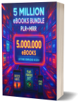 5 Million eBooks Mega Bundle Plr Mrr, Resellable Ebooks, Plr Ebooks Passive Income, Financial Ebooks